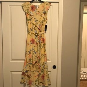 Donna Morgan floral wrap dress
